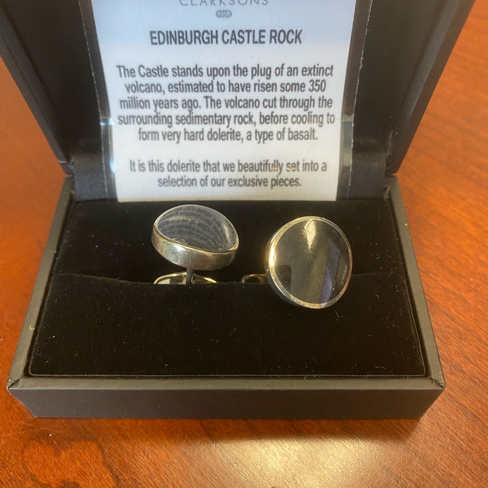 Mens Sterling Silver Cuff Links